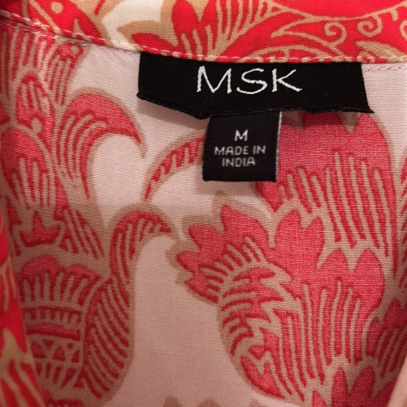 MSK Floral Print Shark Tail Dress - Picture 4 of 8